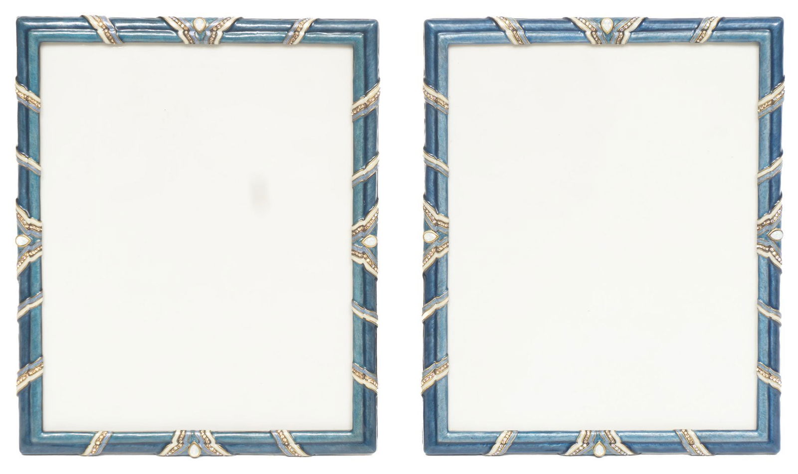 Jay Strongwater (b. 1960) Enamel Picture Frame Pair (1 of 8)