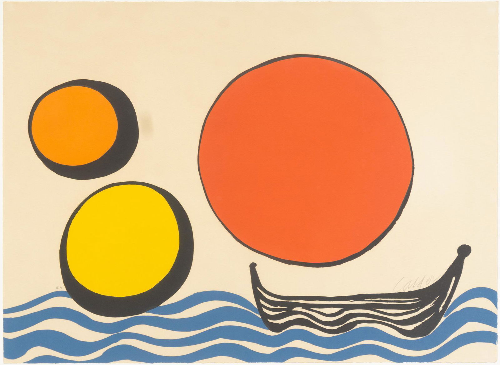Alexander Calder (1898-1976), "Bateau Noir (Black (1 of 7)