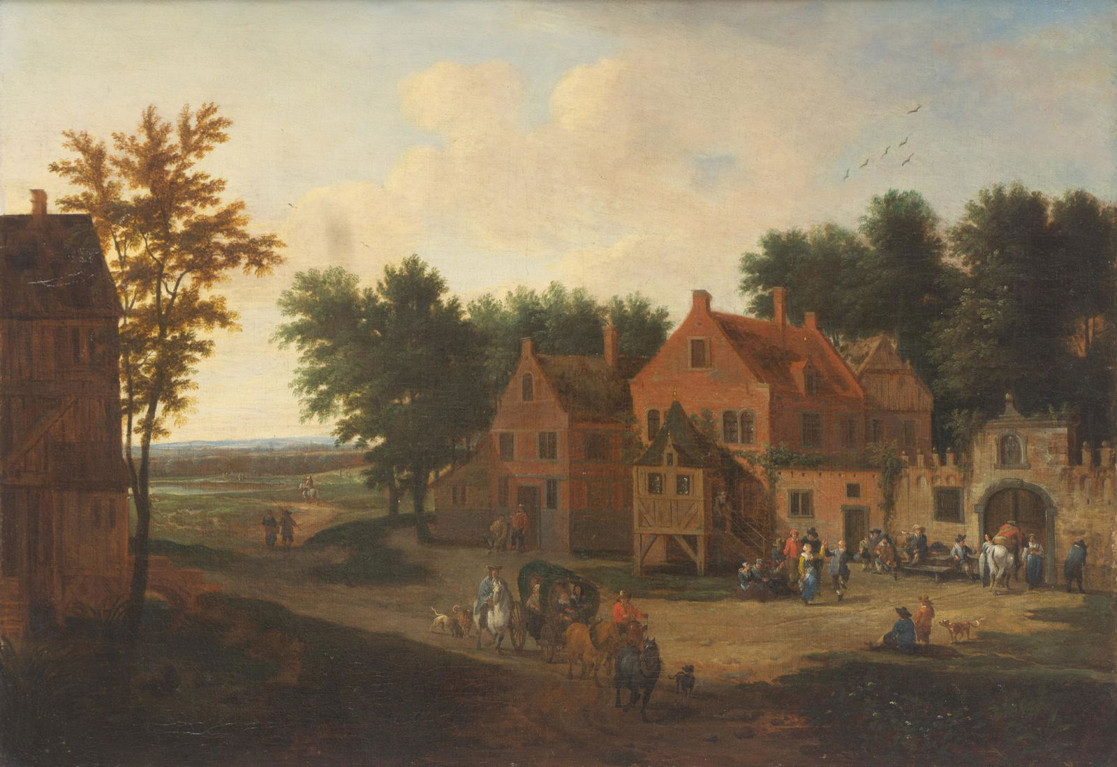 Adriaen Frans Boudewyns I (1644-1711), Flemish Village (1 of 5)