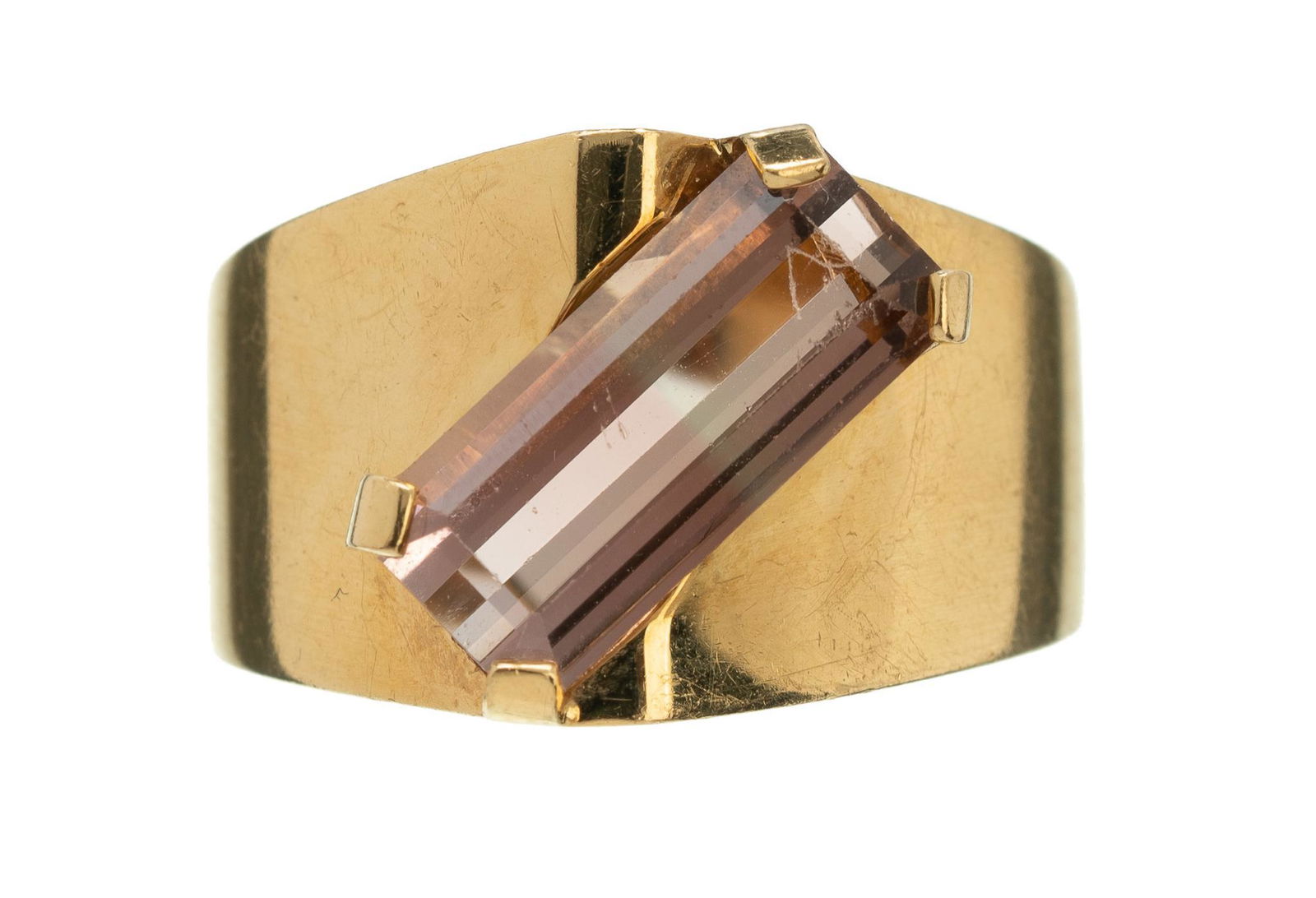 Pink Tourmaline 18k Gold Ring (1 of 3)