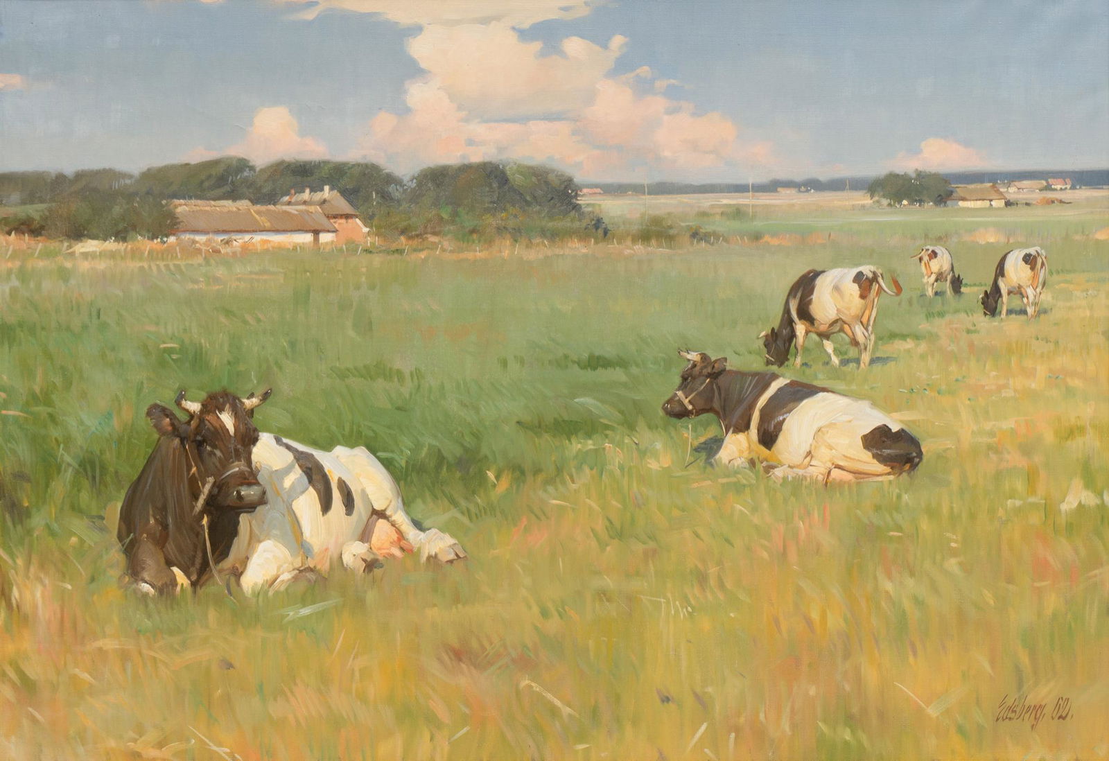 Soren Edsberg Andersen (b. 1945), Cows (1 of 4)