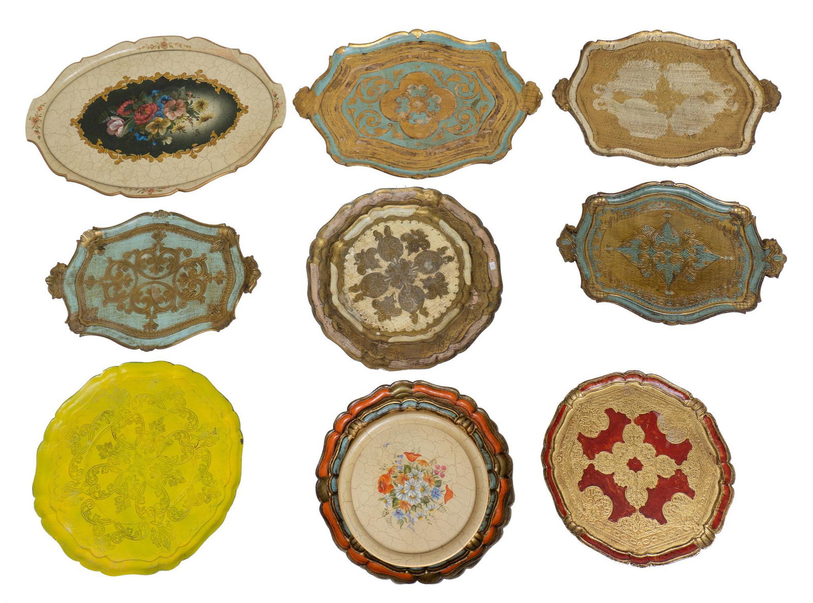 Collection of 14 Florentine Trays (1 of 8)