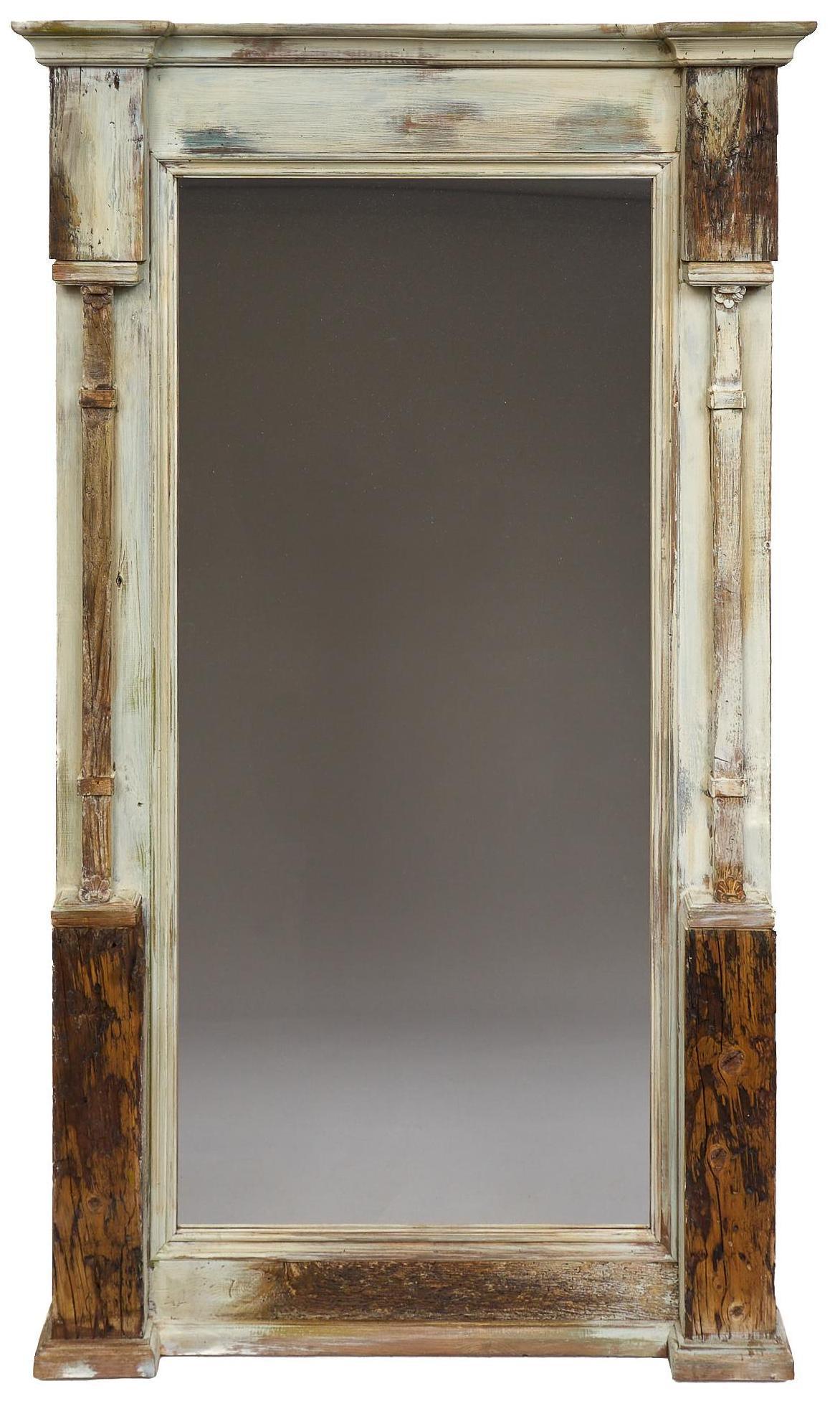 Rustic Full Length Mirror: Rustic wooden framed full length mirror 76"h x 41.5"w We happily provide seamless shipping services on everything we sell. Please email us at shipping@vogtauction.com or call 210-971-5750 for more i