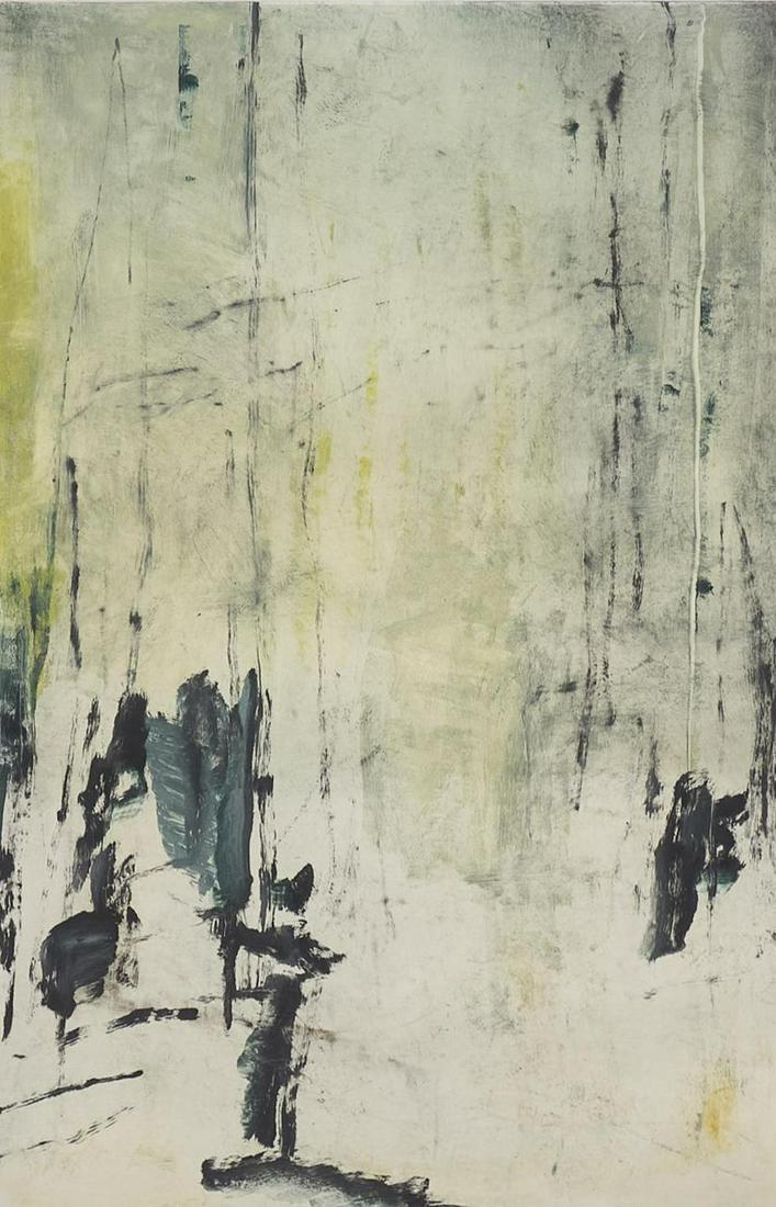 Forrest Lee Moses (1934-2021), Abstract: Forrest Lee Moses (1934-2021), abstract, monotype, framed frame: 44"h x 32"w Provenance: The JC Penney Corporate Collection, Plano, Texas We happily provide seamless shipping services on everything we