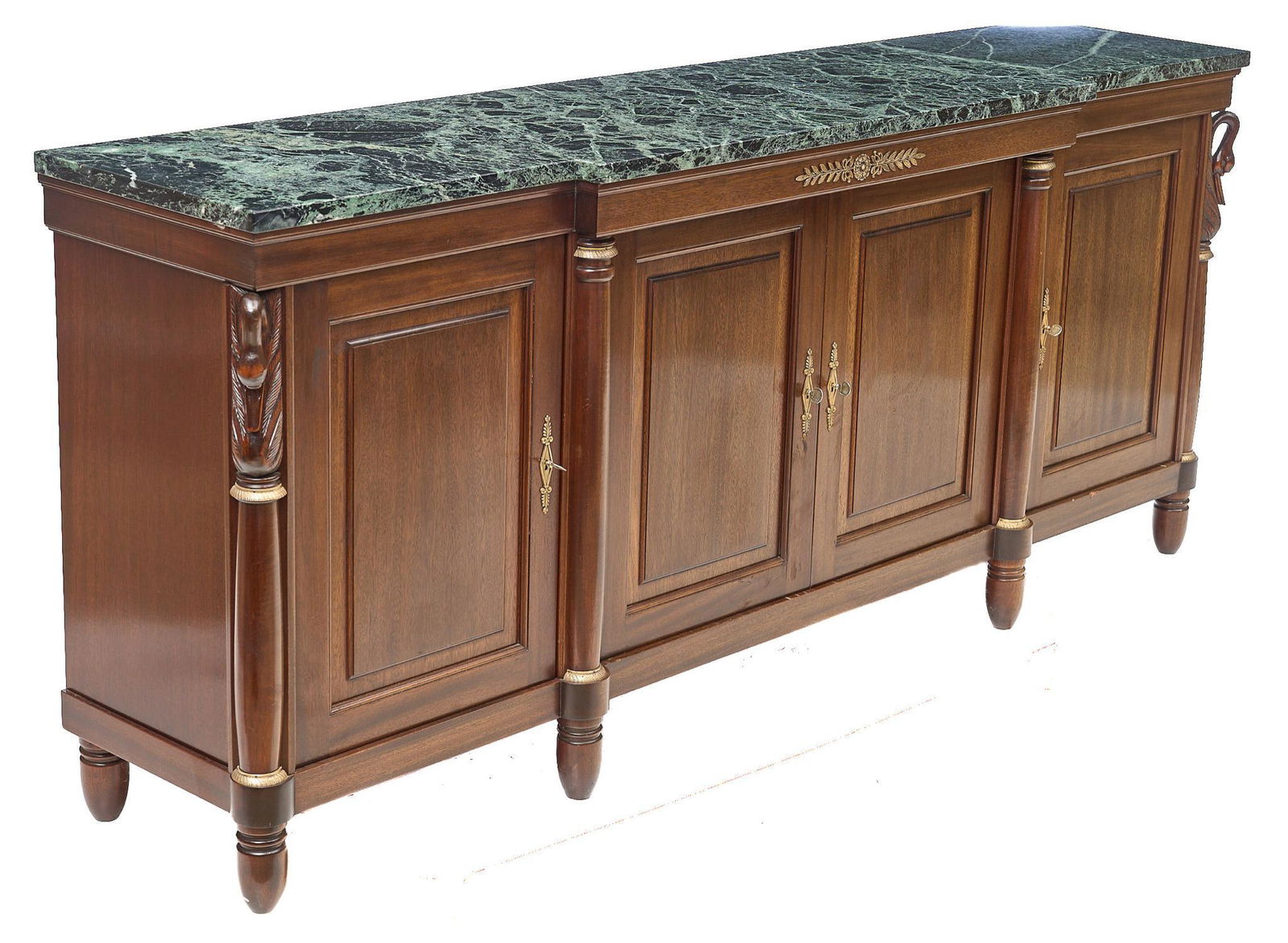 French Empire Style Marble Top Enfilade (1 of 7)