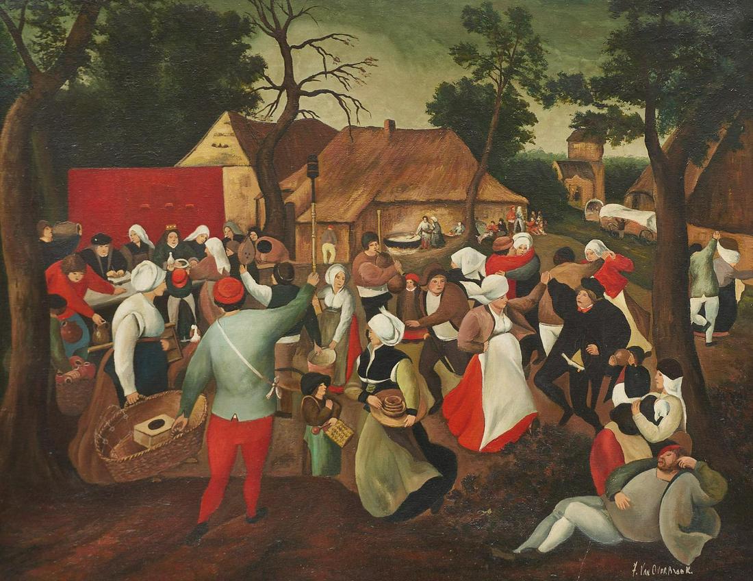 F. van Overbraek, Village Scene (1 of 4)