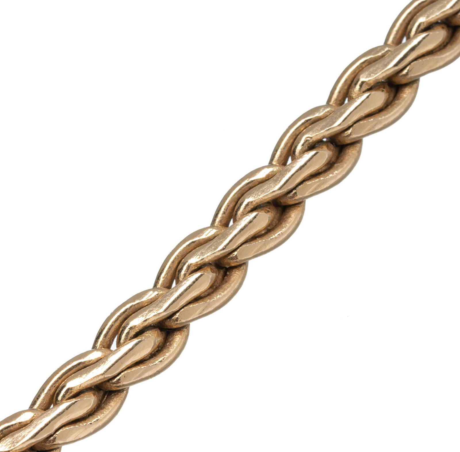 Heavy Braided Wheat Style 14K Gold Necklace Chain (1 of 4)