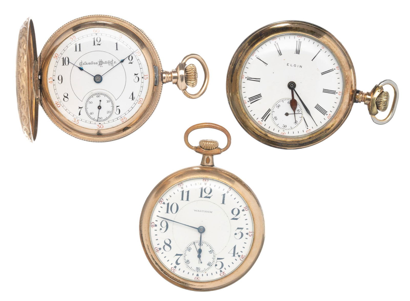 Antique Gold Filled HC OC Pocket Watches (1 of 6)