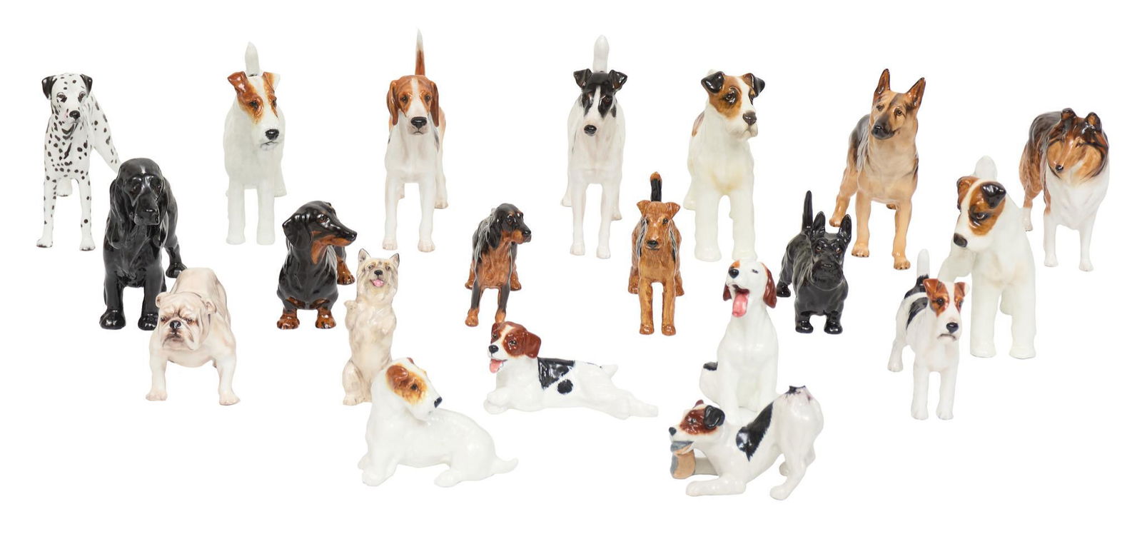 Collection of 20 Royal Doulton Porcelain Dogs (1 of 10)