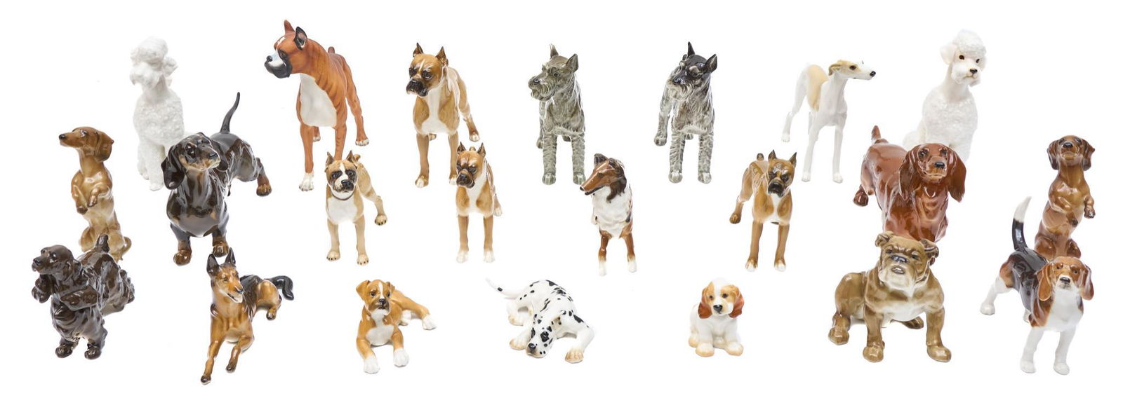 Collection of 22 Vintage German Porcelain Dogs (1 of 15)