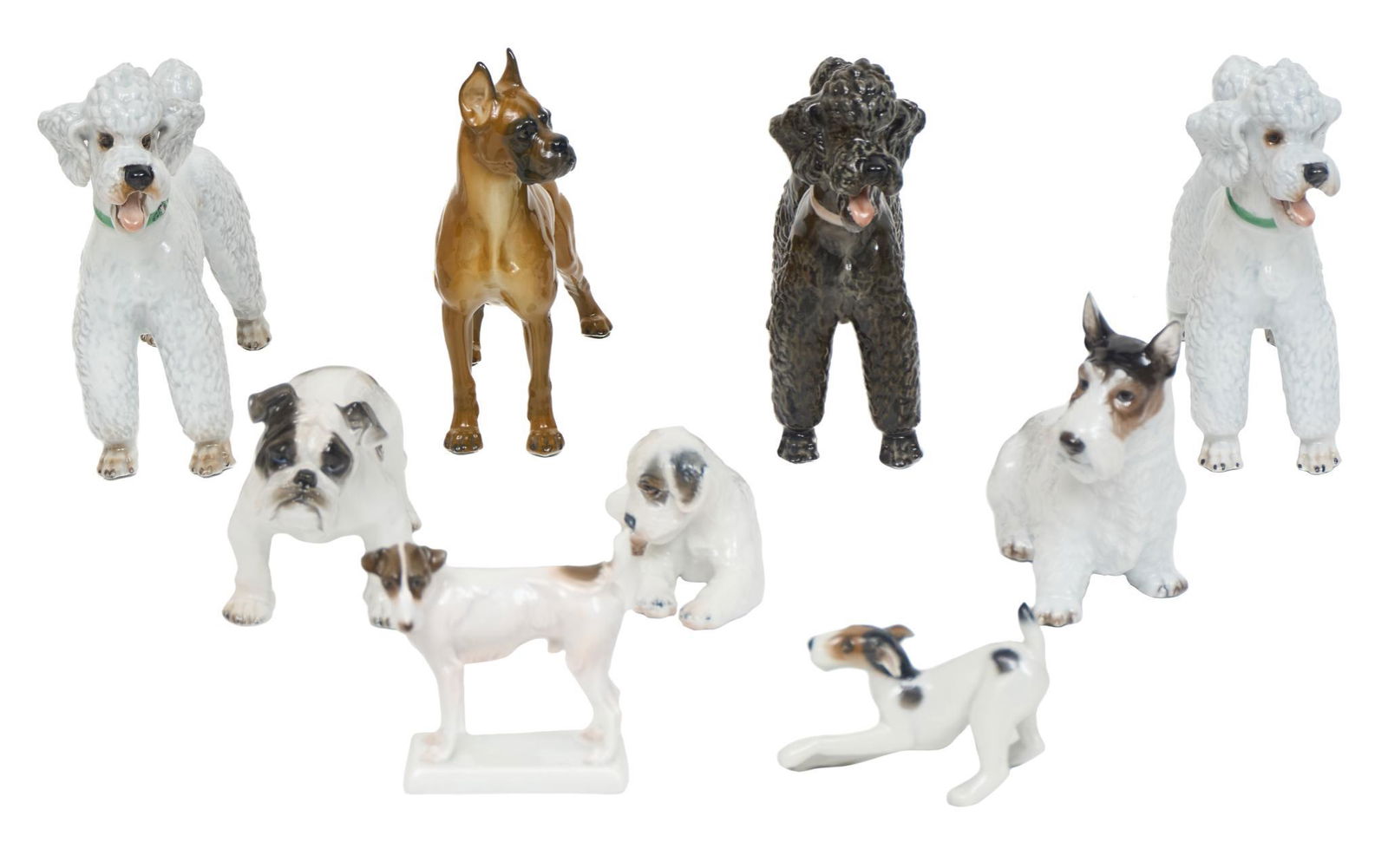 Collection of 9 Rosenthal Porcelain Dogs (1 of 11)