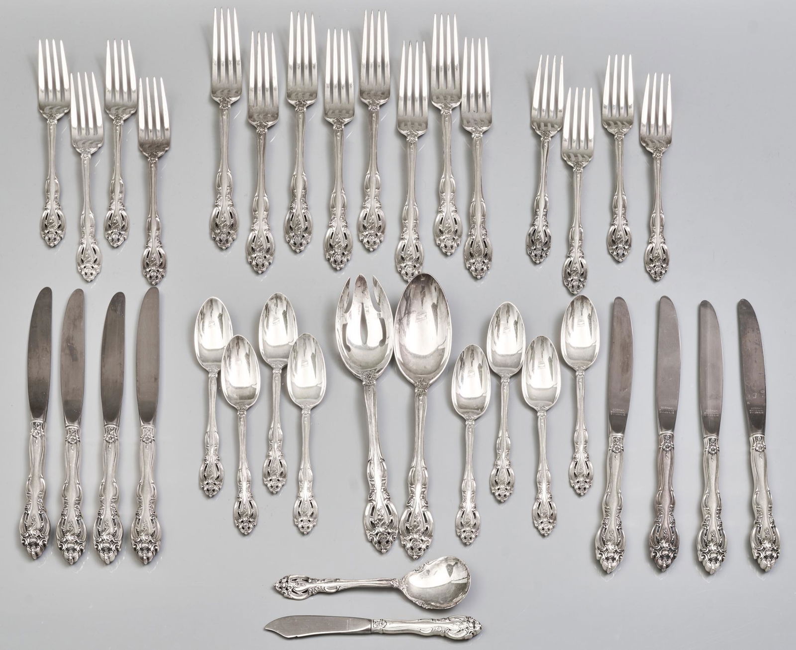 'La Scala' Gorham Sterling Silver Flatware Set (1 of 5)
