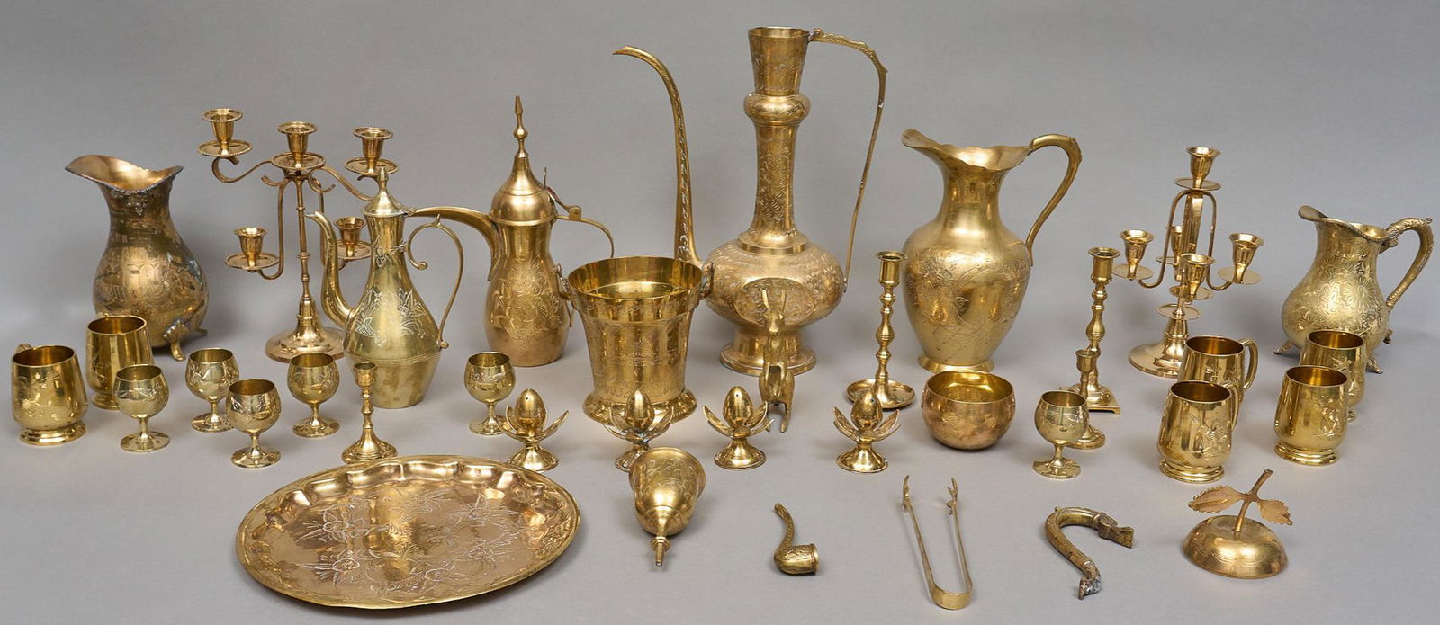 Turkish Brass Tableware Set (1 of 9)
