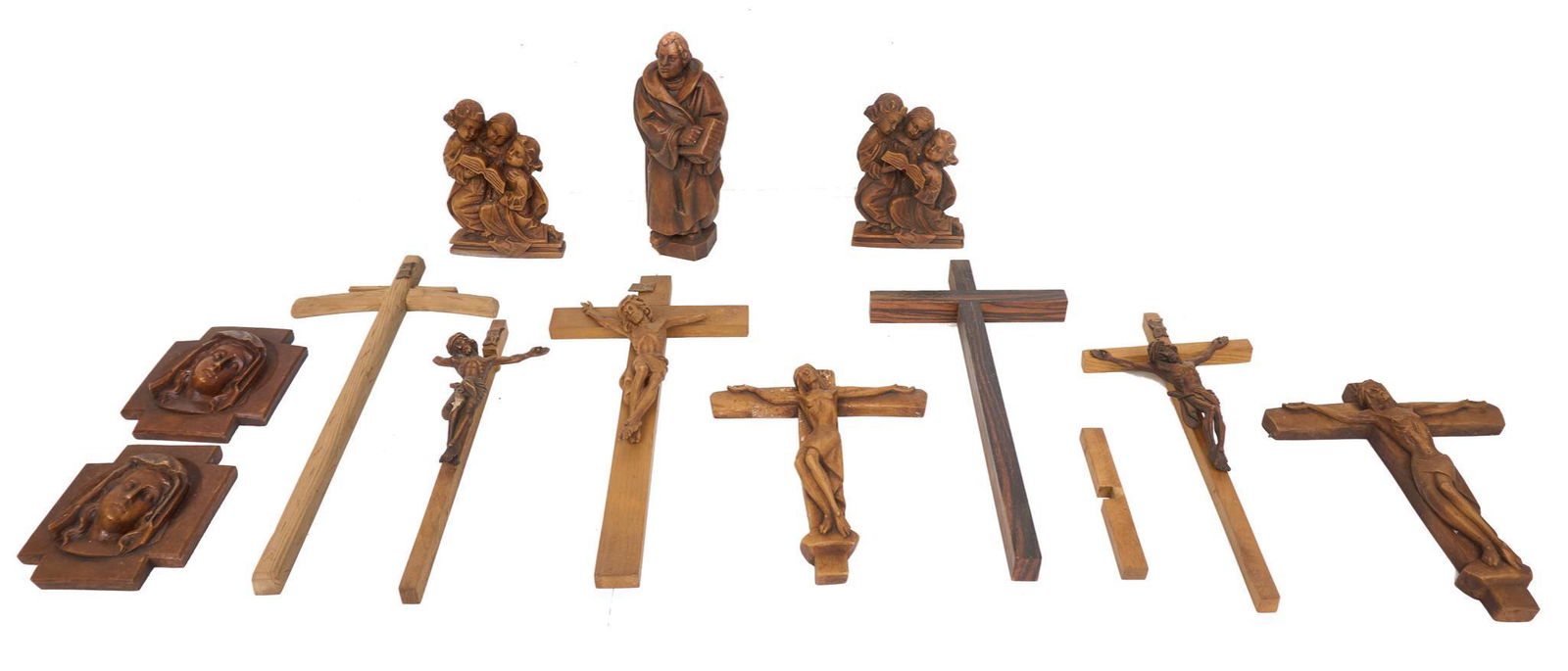 Collection of 12 Religious Objects, To Include Crucifix (1 of 8)