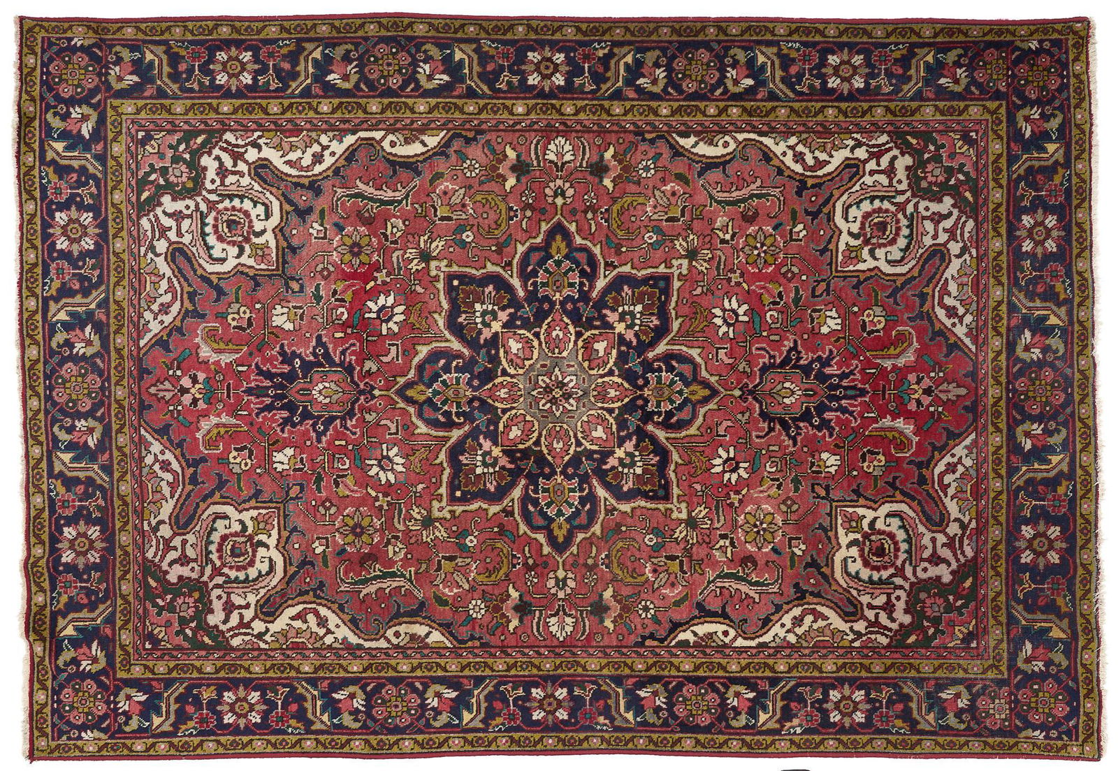 Handwoven Tabriz Style Rug, 11'4" x 7'8" (1 of 2)