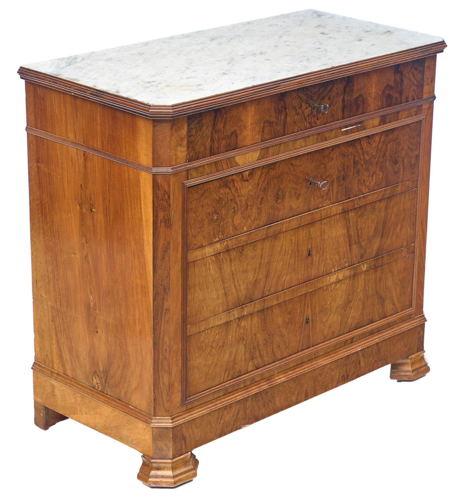 Louis Philippe Style Marble Top Commode (1 of 4)