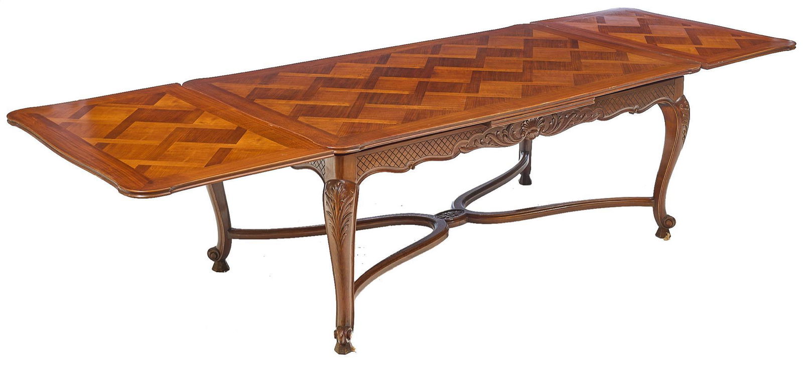 Louis XV Style Extendable Parquetry Dining Table (1 of 3)