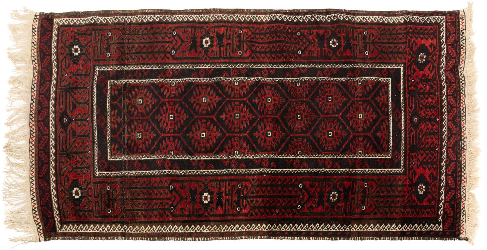 Handwoven Pakistani Style Rug,: Handwoven Pakistani style estate rug 6'8" x 3'3" We happily provide seamless shipping services on everything we sell. Please email us at shipping@vogtauction.com or call 210-971-57