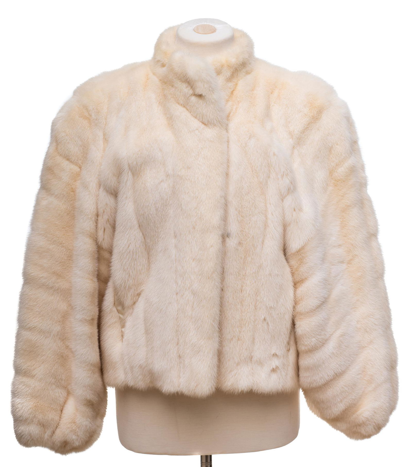 Frost Brothers White Mink Fur Jacket (1 of 4)