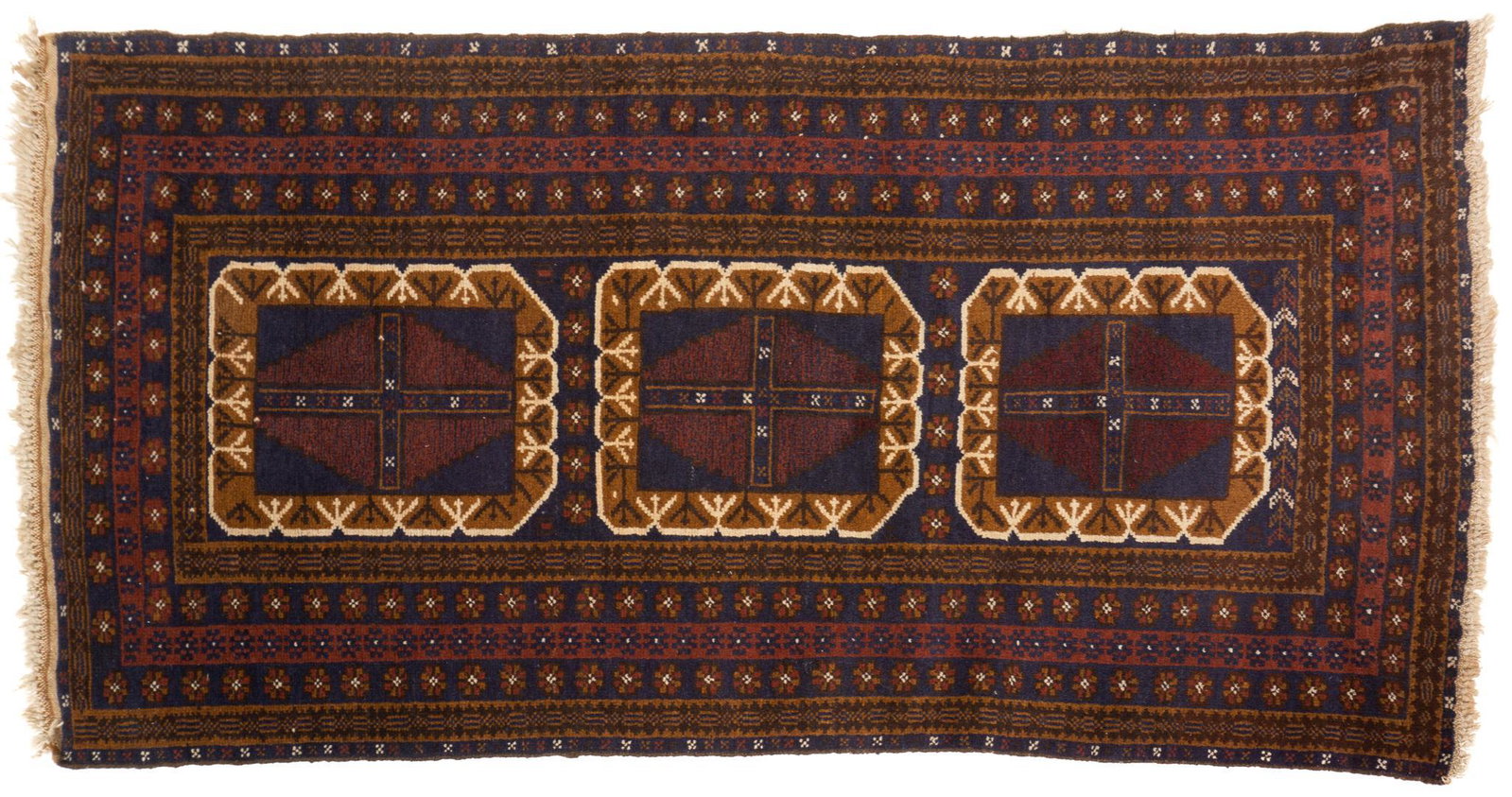 Handwoven Pakistani Style Rug, 7' x 3'4": Handwoven Pakistani style estate rug 7' x 3'4" We happily provide seamless shipping services on everything we sell. Please email us at shipping@vogtauction.com or call 210-971-5750 for