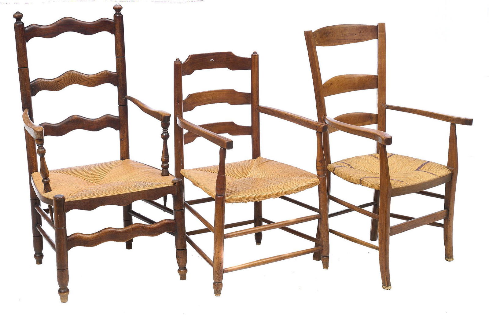 Collection of 3 French Provincial Arm Chairs (1 of 3)