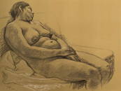 Francisco Zuniga, (1912-1998, CR), Reclining Nude, 1974