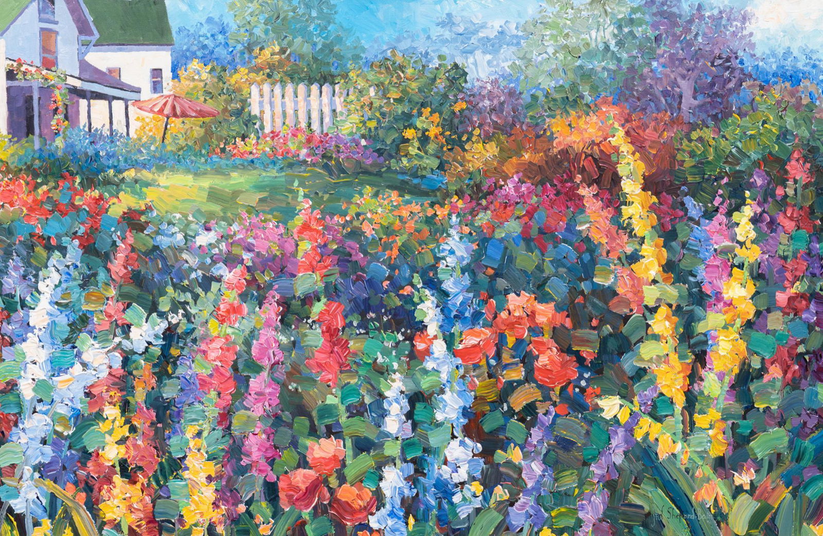 Jan Shepard-Bain (b. 1936, TX), Field of Flowers (1 of 8)