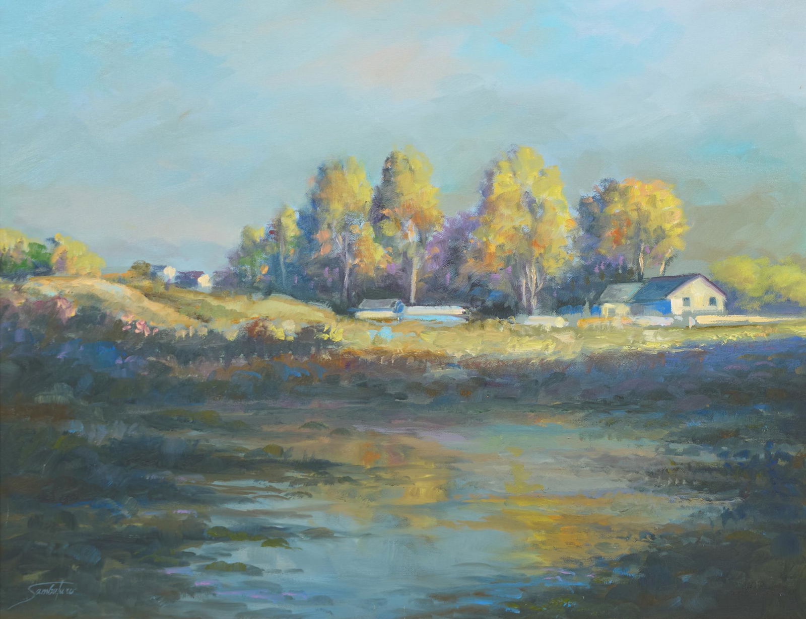 Joe Sambataro (b. 1947, TX), "Morris Pond" (1 of 4)