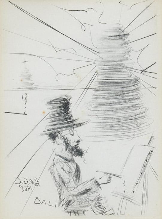 Salvador Dali (1904-1989, SPA), "Toulouse-Lautrec" (1 of 5)