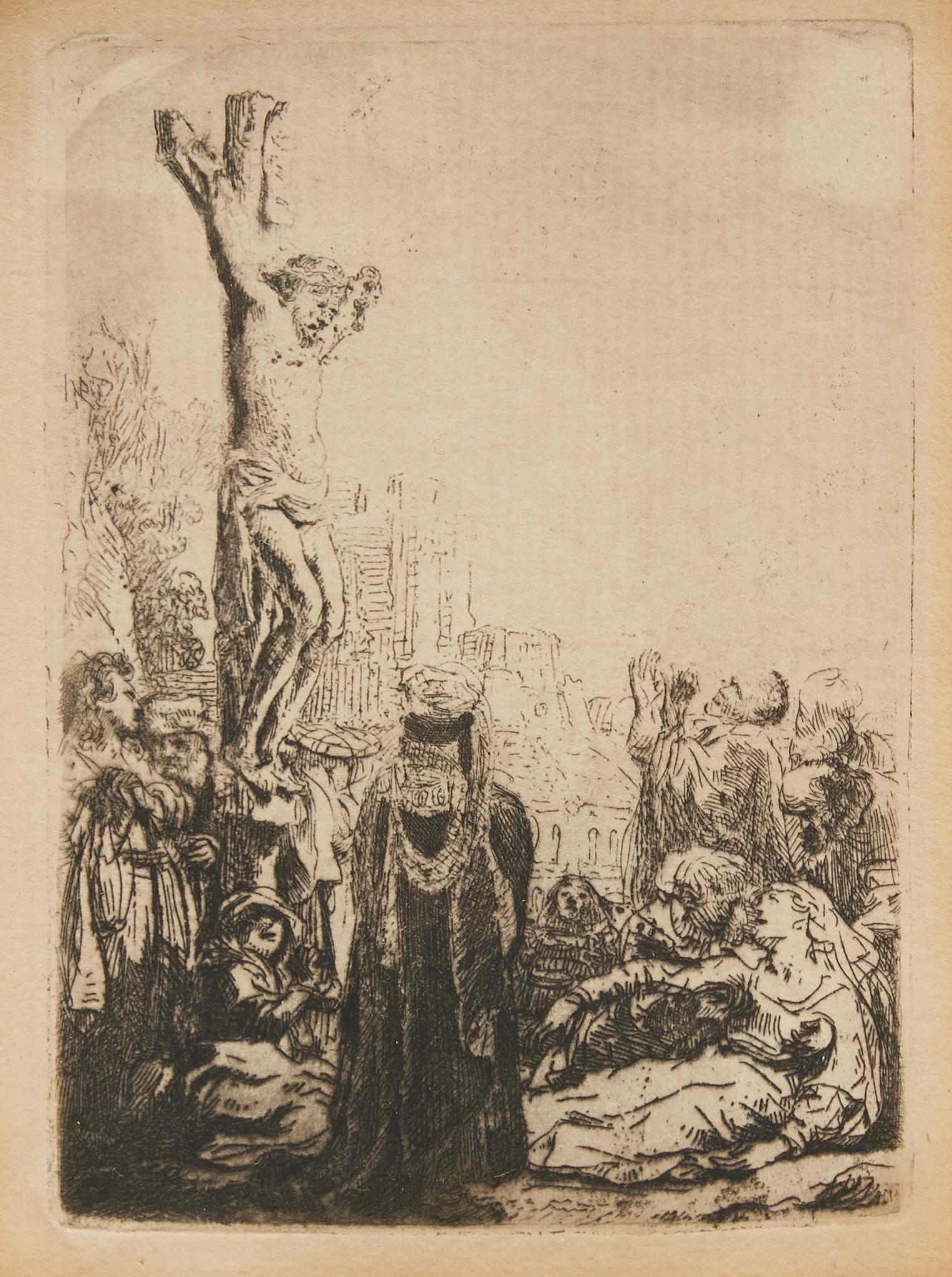 Rembrandt van Rijn (1606-1669), "The Crucifixion" (1 of 10)