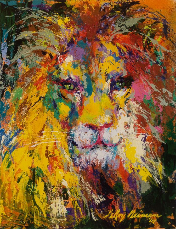 LeRoy Neiman (1921-2012, MN), "Portrait of the Lion" (1 of 5)