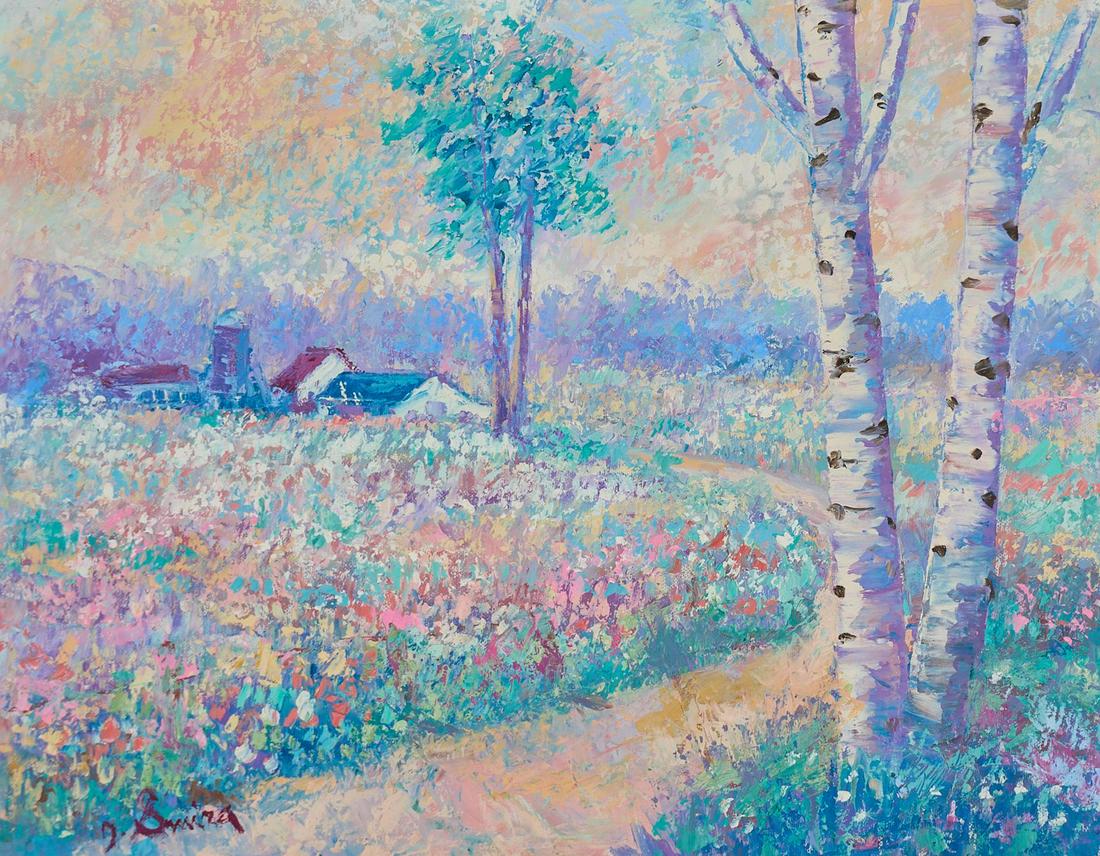 Wildflower Path, Oil on Canvas (1 of 4)