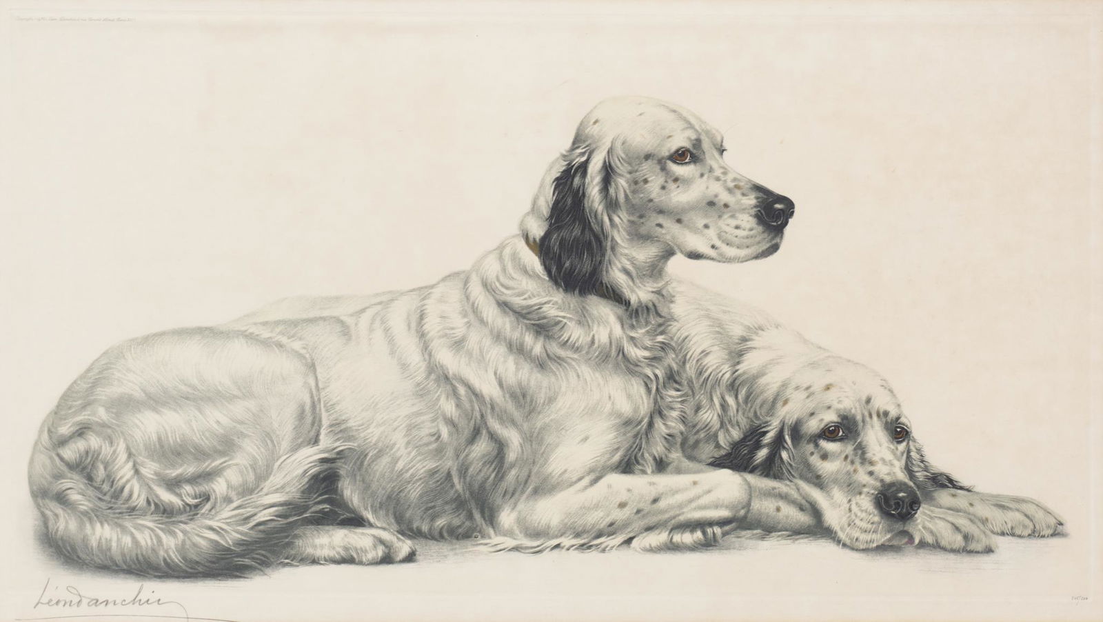 Leon Danchin (1887-1938, FRA), English Setters, 1938 (1 of 4)