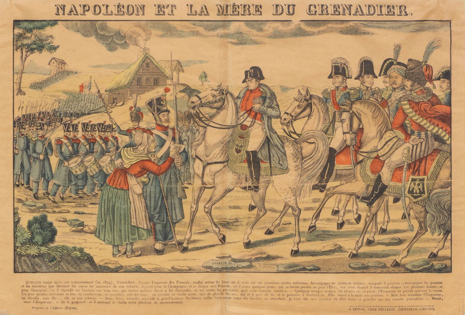 Francois Pellerin (19th C., FRA), "Napoleon and the (1 of 8)