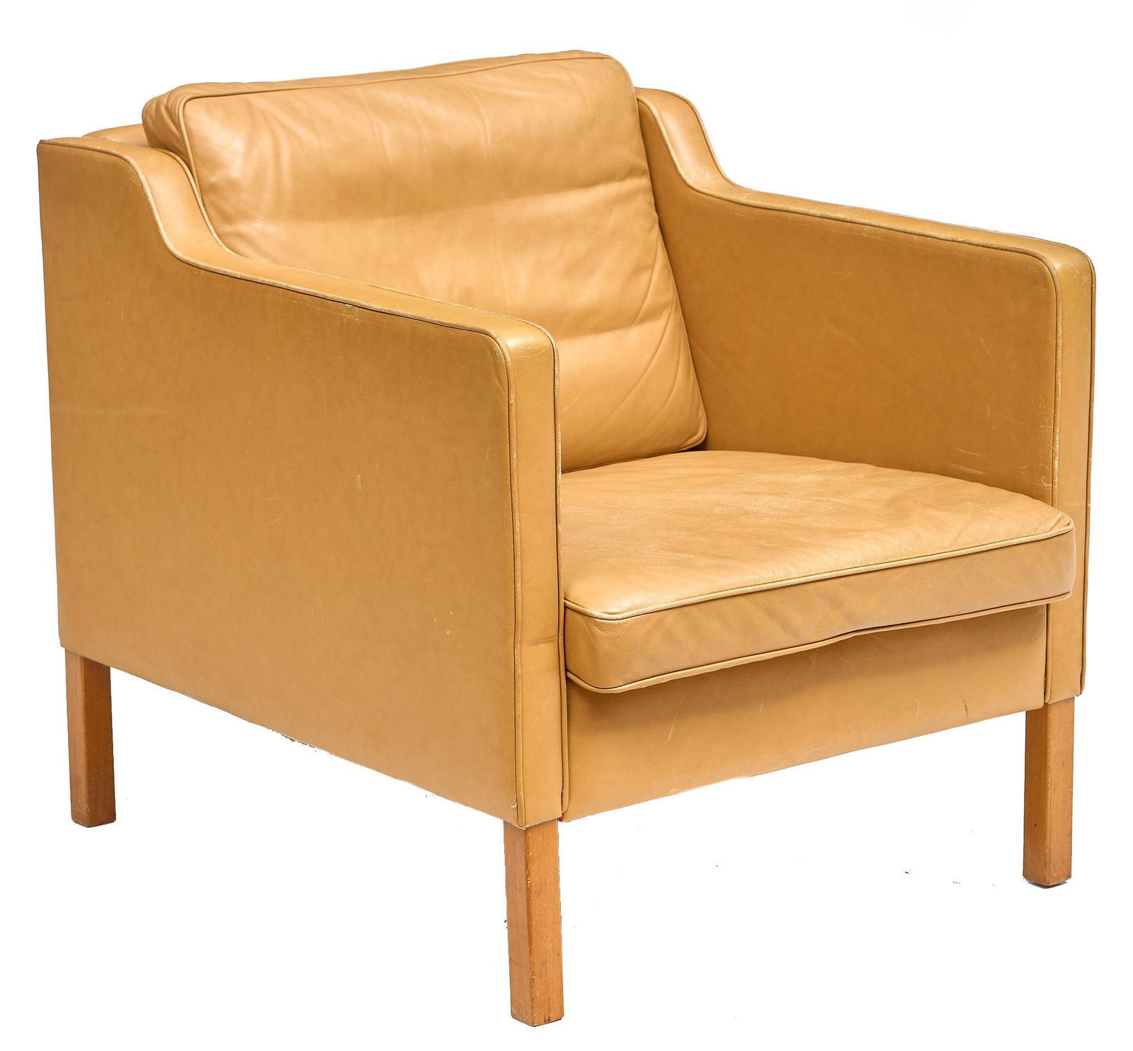 Stouby (20th C., DK) Mid-Century Leather Chair (1 of 4)