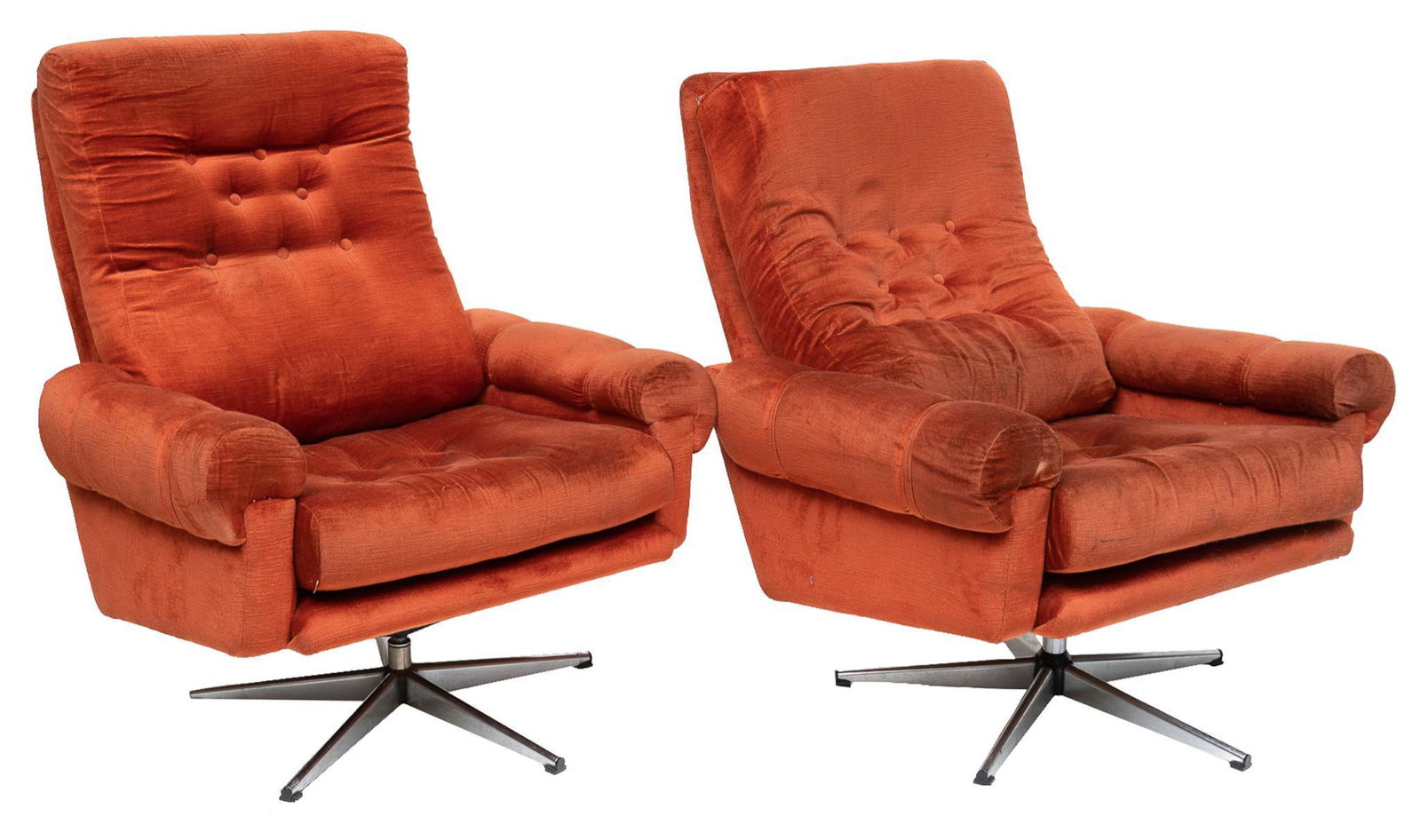 Pair of Danish Mid-Century Cushioned Desk Chair (1 of 4)