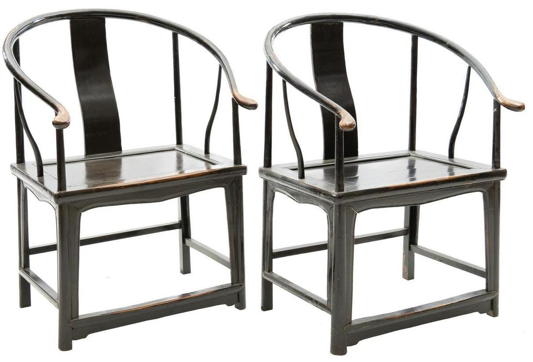 Attrib. to James Mont (20th C., IST), Pair of Chairs (1 of 4)