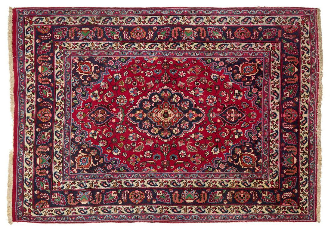 Handwoven Tabriz Style Rug, 8'8" x 6'2" (1 of 2)