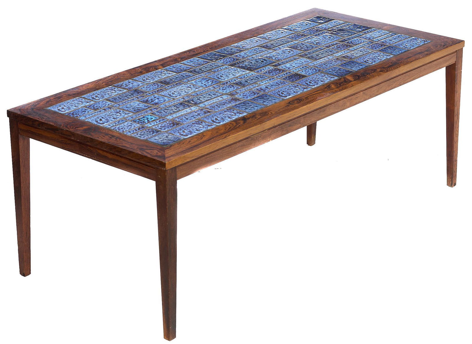 Danish Mid-Century Tile Top Coffee Table (1 of 4)