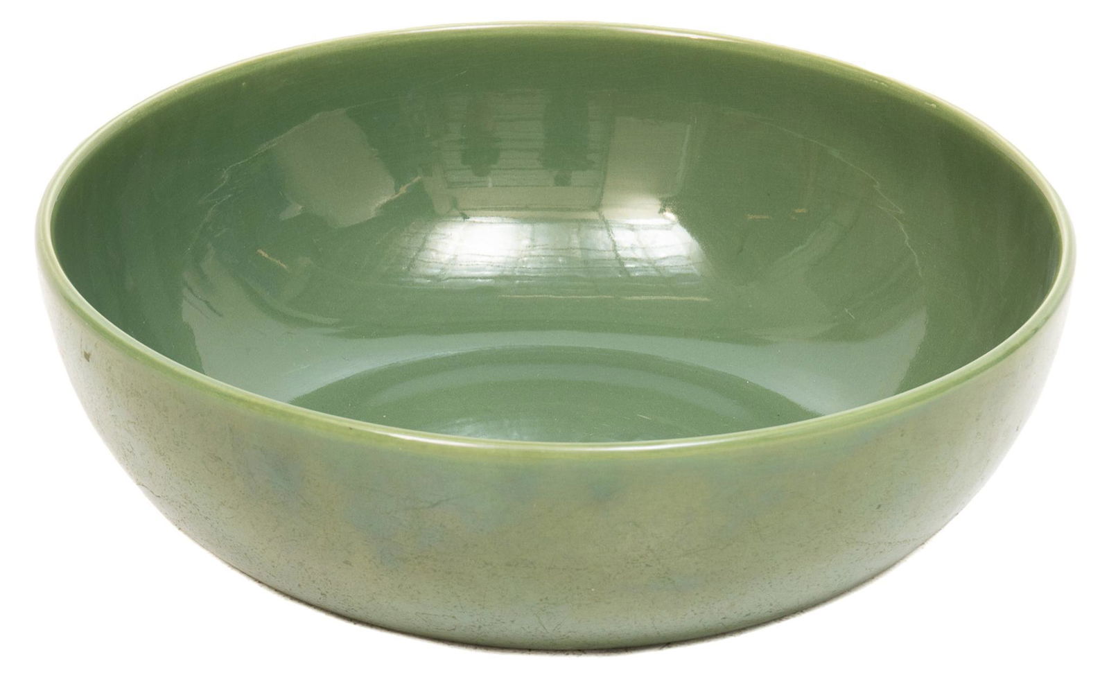 Bauer (20th C., California) Green Ceramic Bowl (1 of 4)