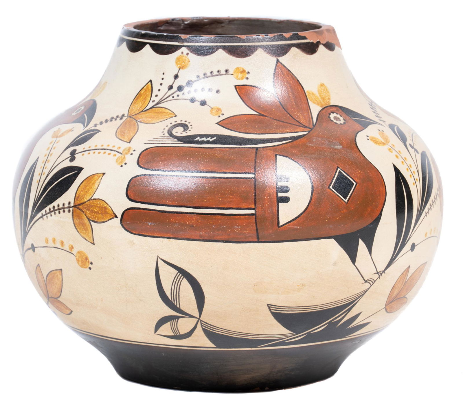 Mid-Century Abstract Pottery Vase (1 of 6)