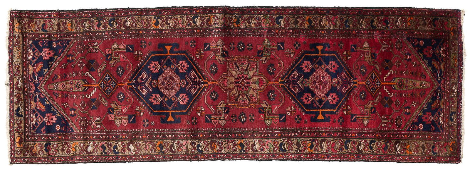 Handwoven Abadeh Style Rug Runner, 10'2" x 3'6" (1 of 3)