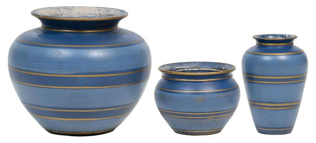 Collection of 3 D. Dinis (20th C., PT), Ceramic Vases (1 of 6)