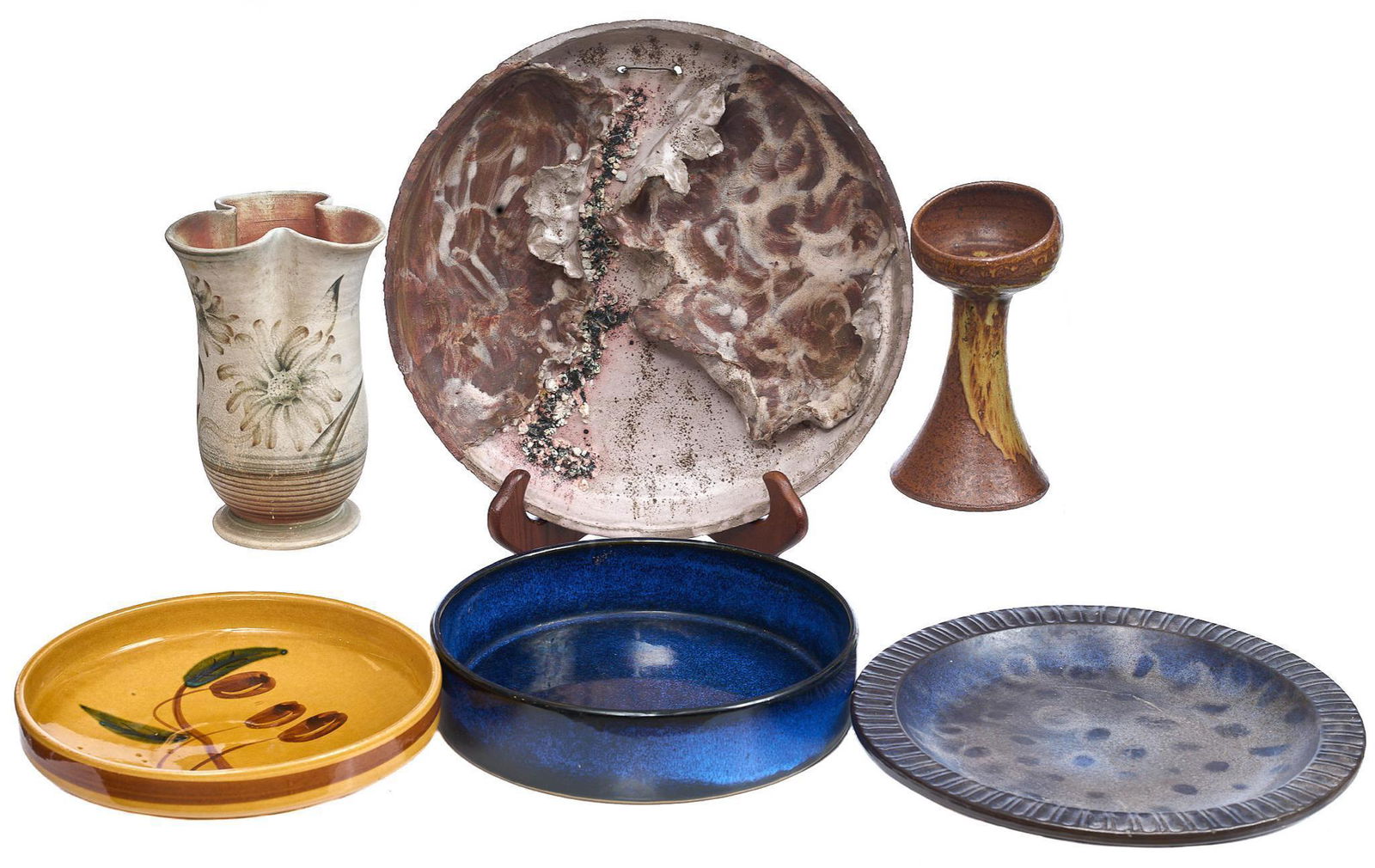 Collection of (6) Mid-Century Pottery (1 of 8)