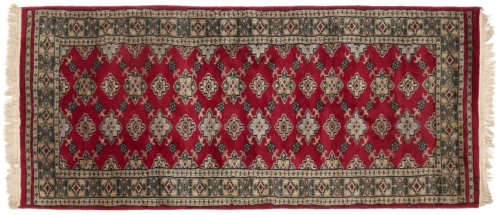 Handwoven Pakistan Buracha Style Rug, 6'3" x 2'8" (1 of 2)