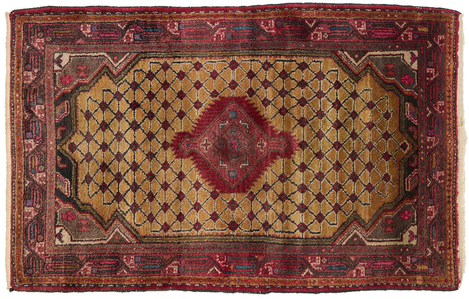 Handwoven Kurdish Style Rug, 6' x 3'10" (1 of 2)