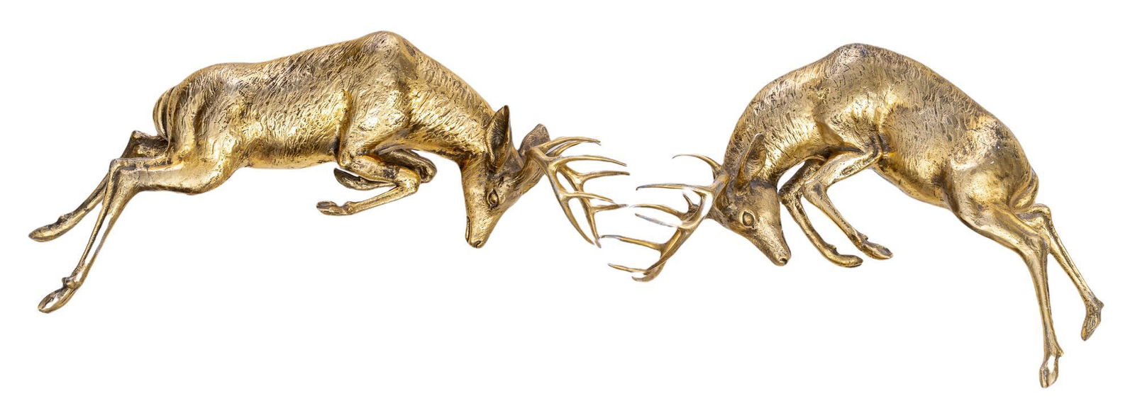 Pair of Vintage Large Stag Wall Statues (1 of 3)