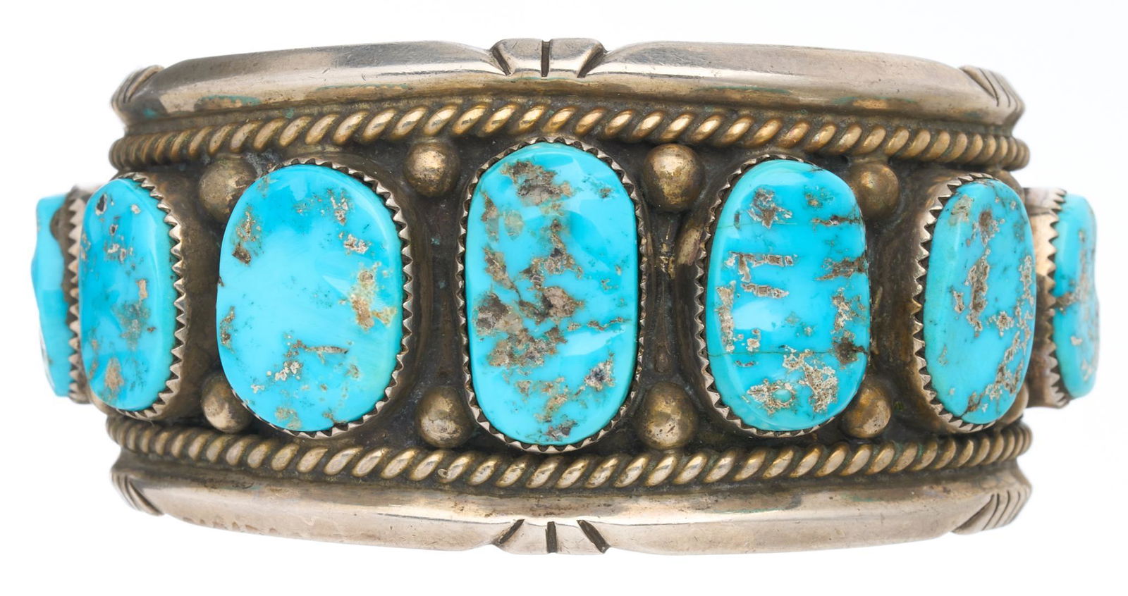 Native American Navajo Turquoise Cuff Bracelet (1 of 3)