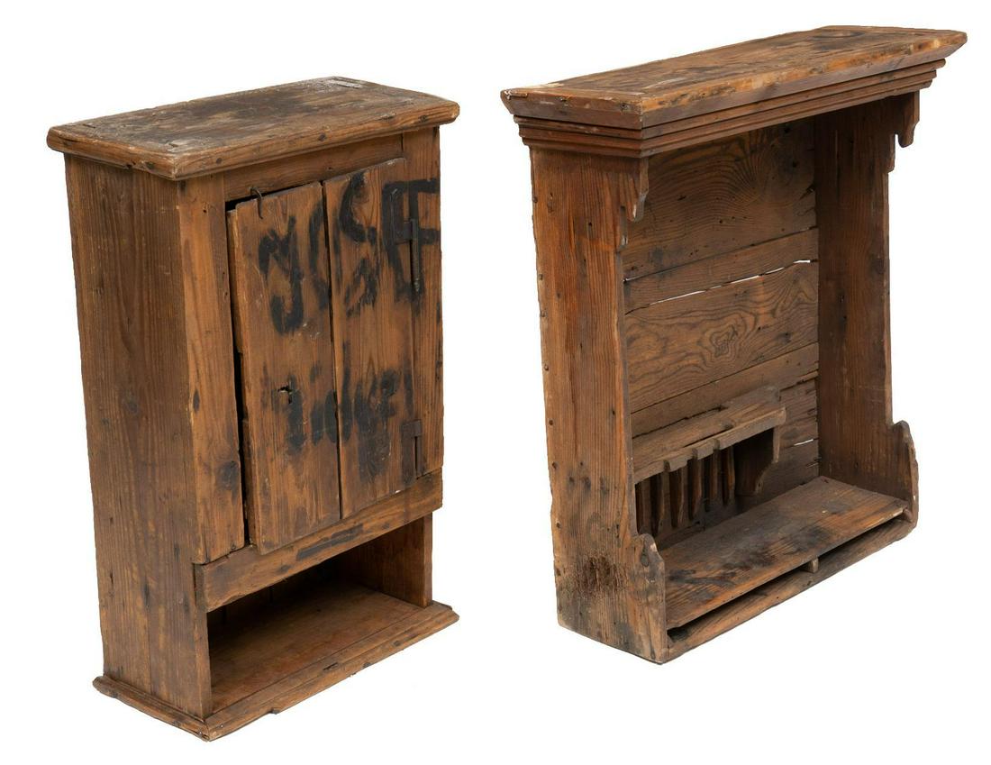 Pair of Rustic Wall Shelves (1 of 5)