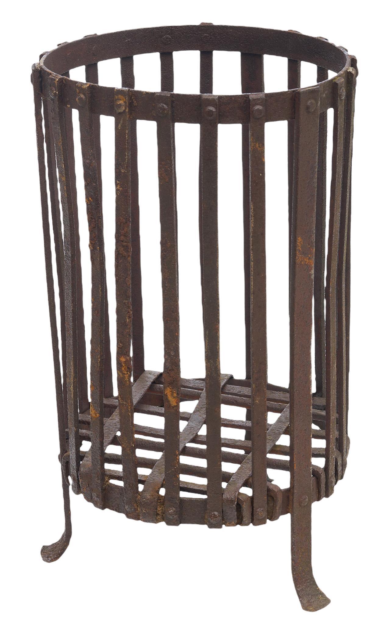 Forged Metal Fireplace Basket (1 of 3)